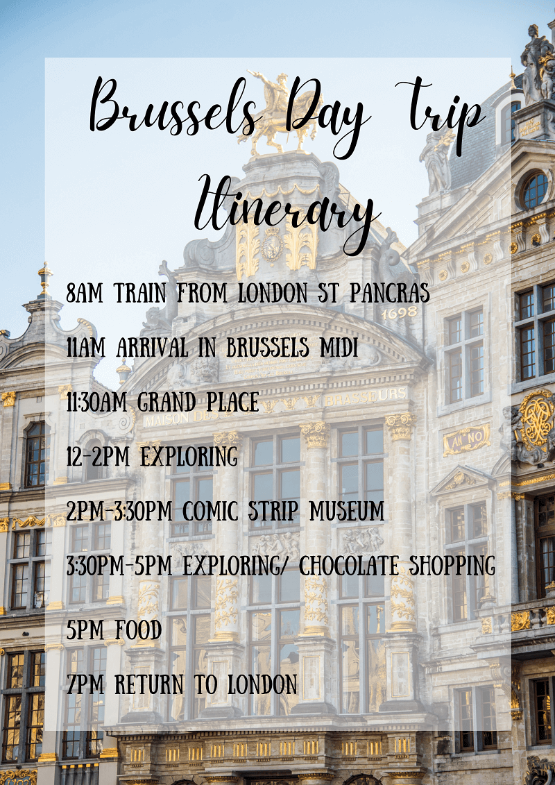 Brussels Day Trip Itinerary