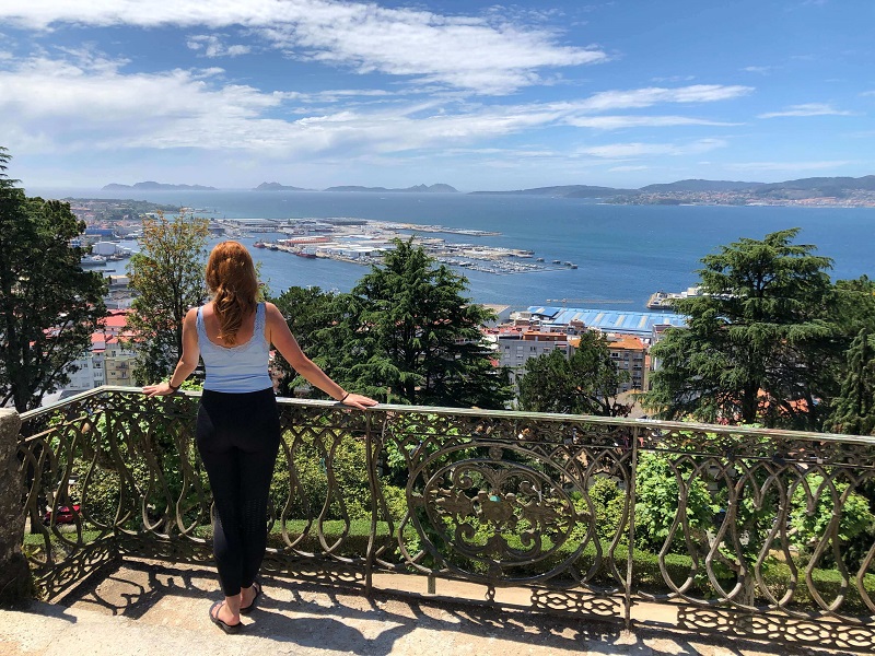 Vigo with views over the Cies Islands