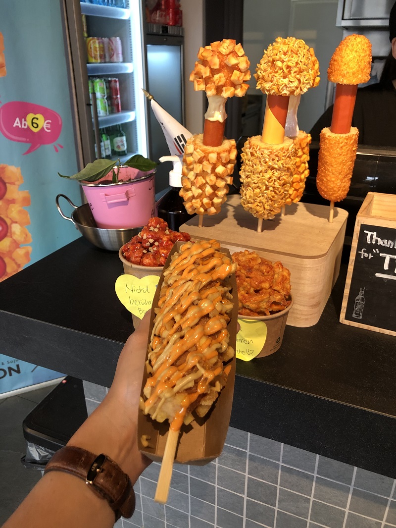 KOON corn dog korean street food in Vienna
