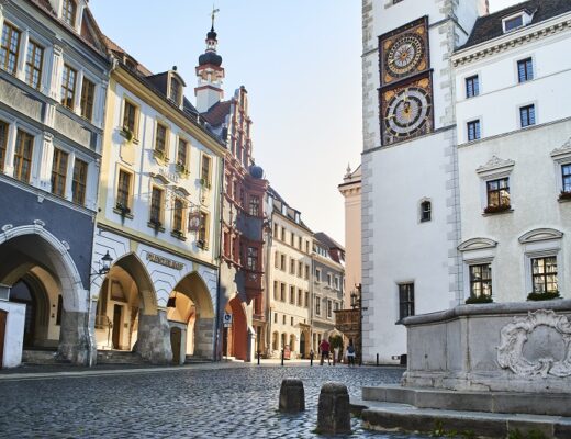 city centre Gorlitz fairytale town in Germany