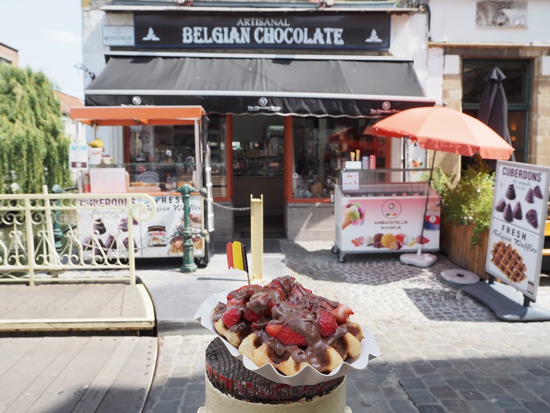 Belgian waffle in Ghent