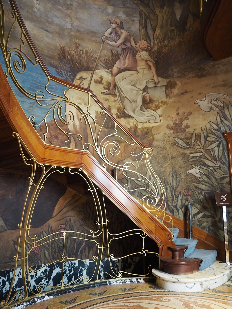The staircase at hotel hannon in brussels