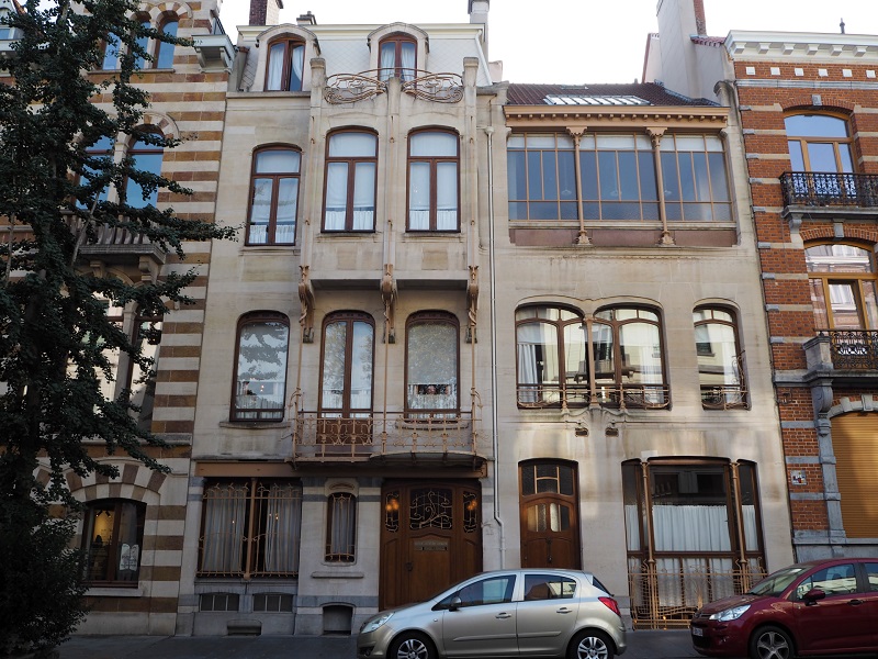 outside the Horta Museum in Brussels