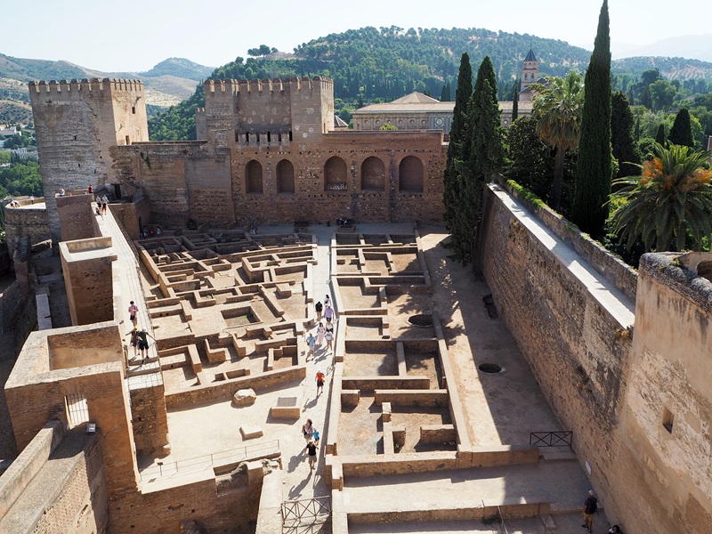 fortress and alcazaba at Alhambra Granada Spain