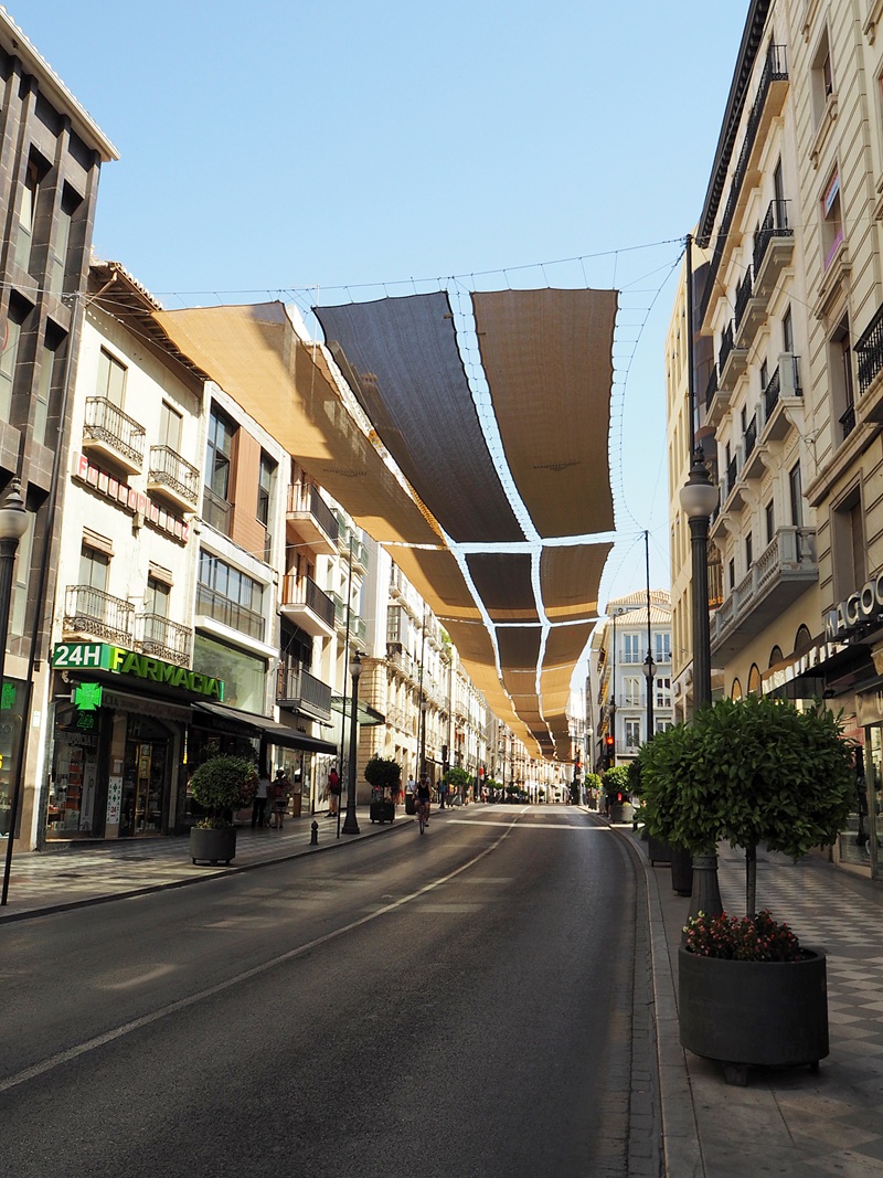 shaded streets in granada spain