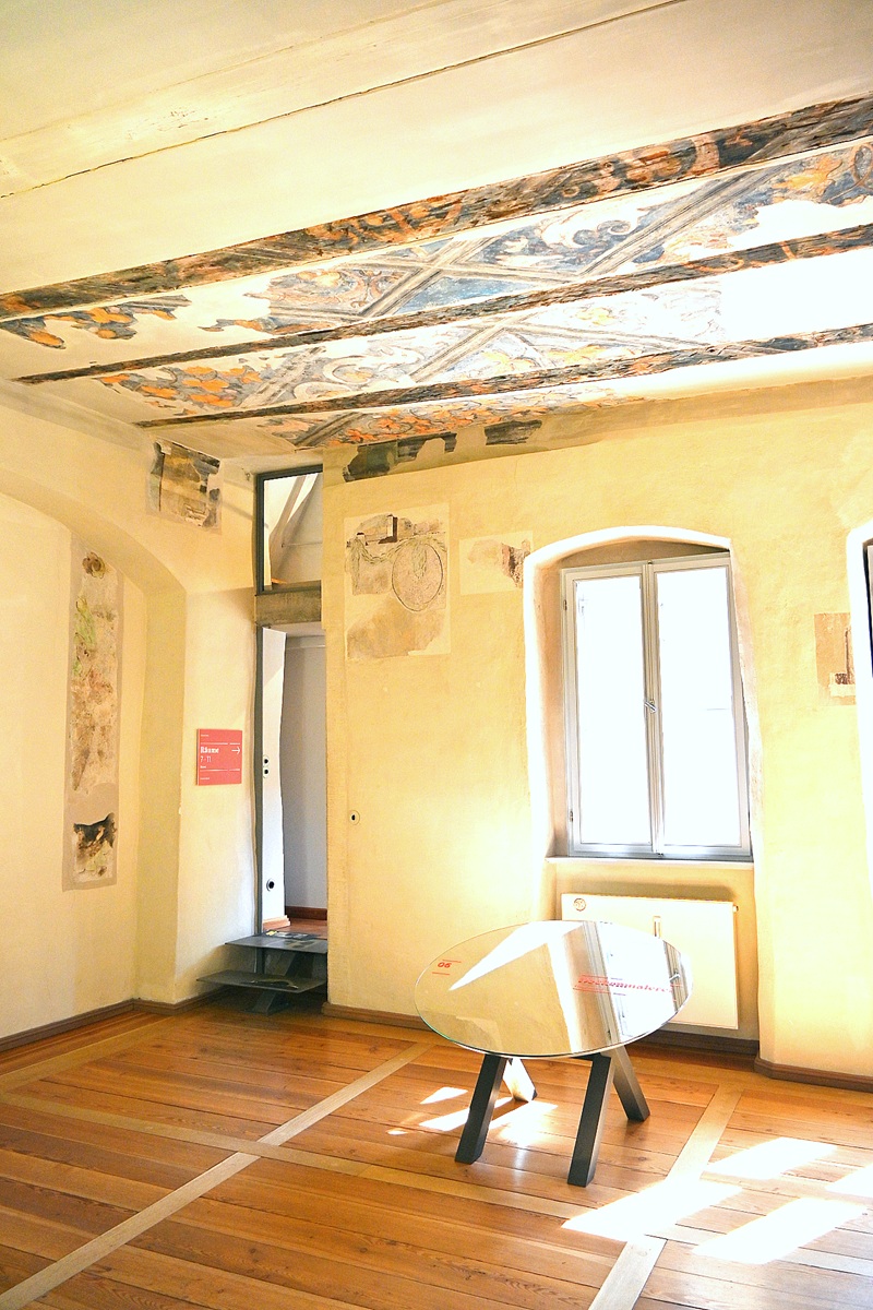 cranach house wittenberg with renaissance ceiling decorations