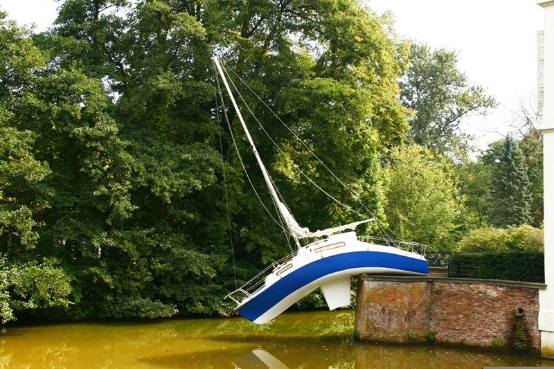 Erwin Wurm art installation at Middelheim Art Gallery Antwerp